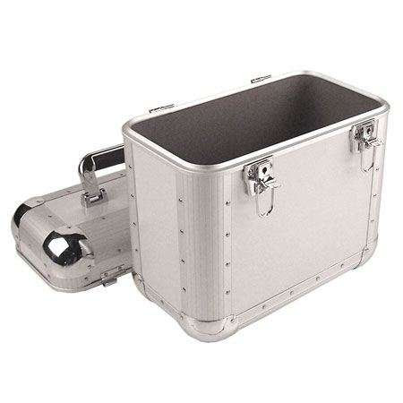 FLIGHT CASE - RECORD CASE - PICCOLO - ALU -ARGENTO - FLIGHT CASE