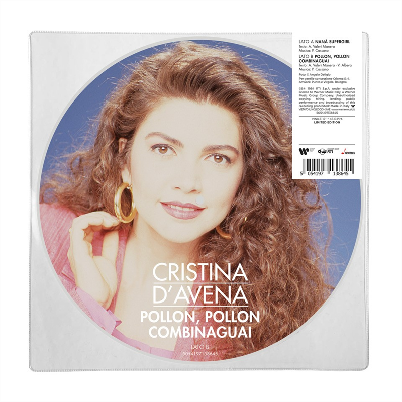 CRISTINA D'AVENA - NANA’ SUPERGIRL/POLLON, POLLON COMBINA GUAI (LP - PICTURE - 2022)