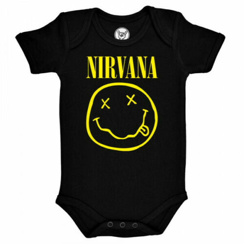 NIRVANA - SMILEY - NERO - 12.18 - MESI - BODY - AMPLIFIED - T-SHIRT