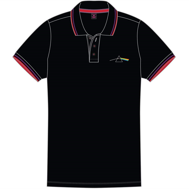 PINK FLOYD - Polo DARK SIDE PRISM - Nero