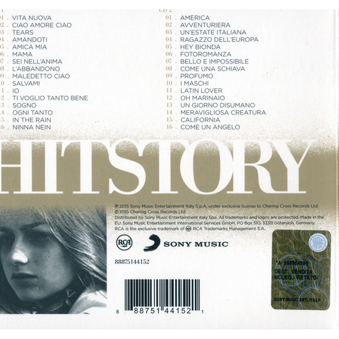 GIANNA NANNINI - HITSTORY (2015 - BEST OF)
