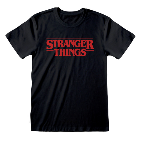 STRANGER THINGS - LOGO - NERO - (M) - T-SHIRT