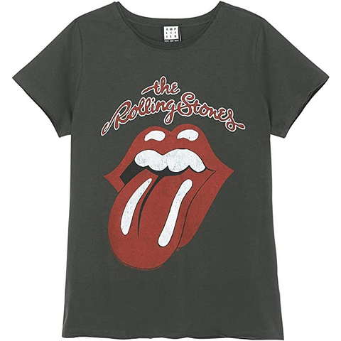 ROLLING STONES - LOGO - GRIGIO - (M) - T-SHIRT - AMPLIFIED