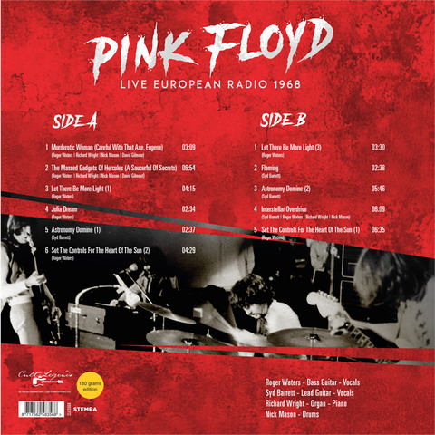 PINK FLOYD - LIVE EUROPEAN RADIO (LP - 1968)