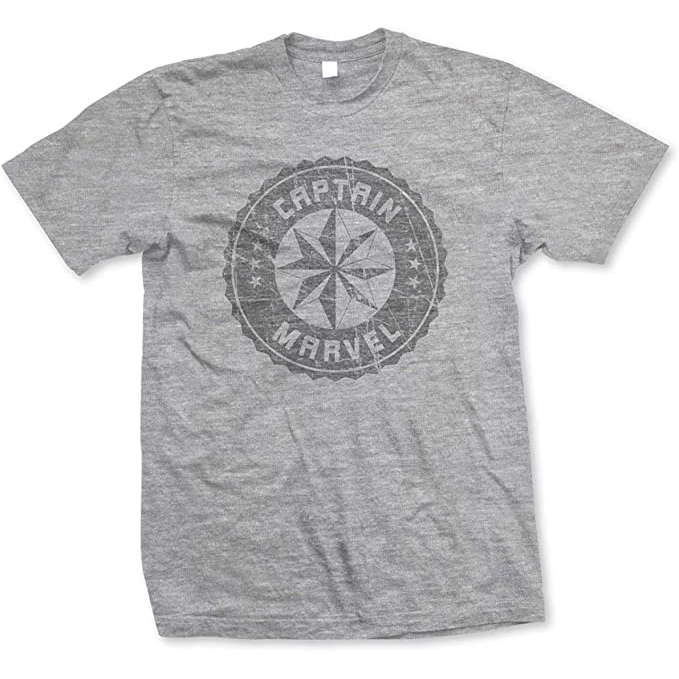 MARVEL - CAPTAIN MARVEL | MARVEL COMIX | T-SHIRT GREY - TG M