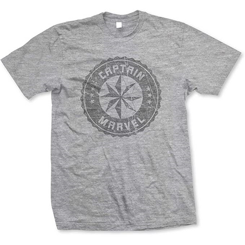 MARVEL - CAPTAIN MARVEL | MARVEL COMIX | T-SHIRT GREY - TG M