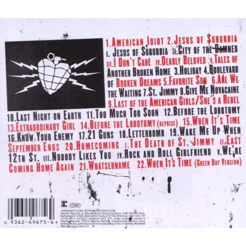 GREEN DAY - AMERICAN IDIOT: THE ORIGINAL BROADWAY CAST (2010)