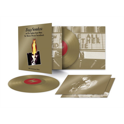 DAVID BOWIE - ZIGGY STARDUST & SPIDERS FROM MARS:  THE MOTION PICTURE SOUNDTRACK (2LP - 50TH ANN | GOLD | REM23 - 1973)