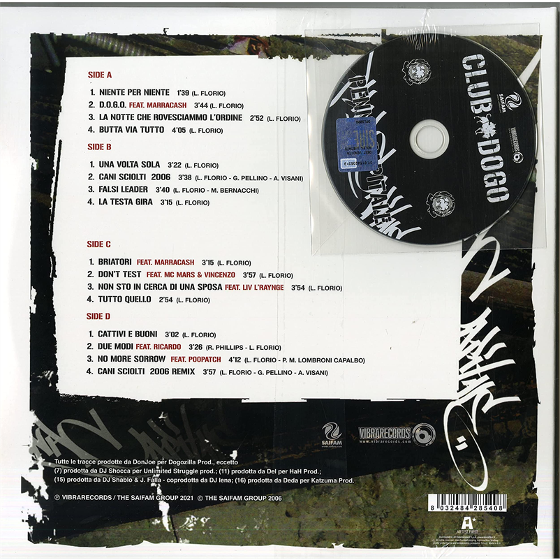 CLUB DOGO - PENNA CAPITALE (2LP+CD - CRYSTAL CLEAR - 2006)
