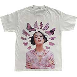 OLIVIA RODRIGO - BUTTERFLY HALO - bianco - (M) - tshirt