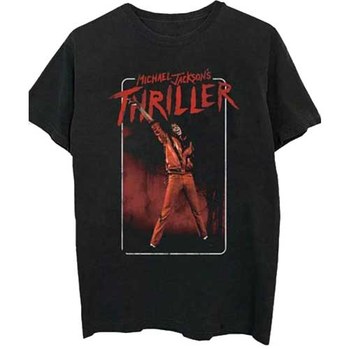 MICHAEL JACKSON - THRILLER RED - NERO - (M) - T-SHIRT