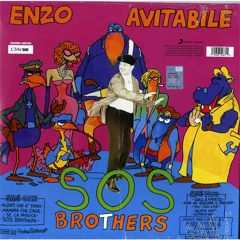 ENZO AVITABILE - S.O.S. BROTHERS (LP - ARANCIONE | AUTOGRAFATO - NUMERATO - RSD'21)