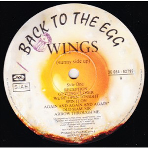 WINGS - BACK TO THE EGG (LP, ALBUM)