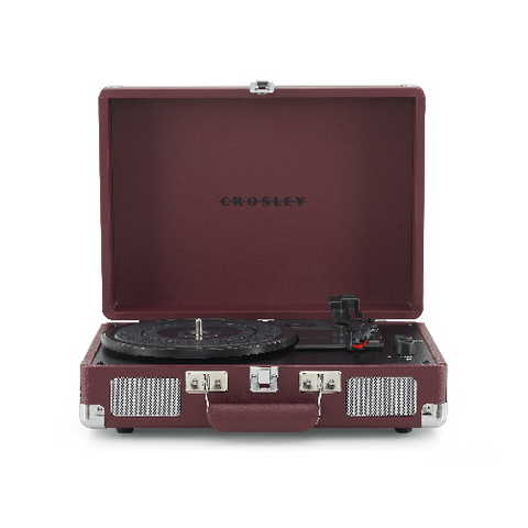 GIRADISCHI VALIGETTA CROSLEY CRUISER DE LUXE - COLORE BORDEAUX | CASSE INTEGRATE | BLUETOOTH -IN/OUT