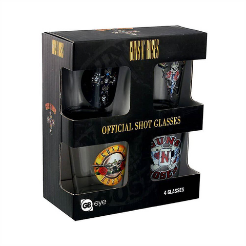 GUNS N' ROSES - SET BICCHIERINI - VETRO