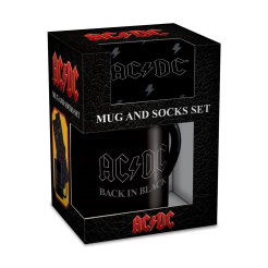 AC/DC - BACK IN BLACK - SET TAZZA + CALZINI