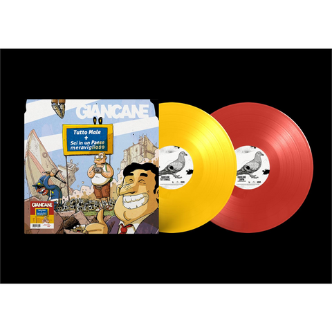 GIANCANE - TUTTO MALE + SEI IN UN PAESE MERAVIGLIOSO (2LP - COLOR | COPERTINA ZEROCALCARE - 2023)