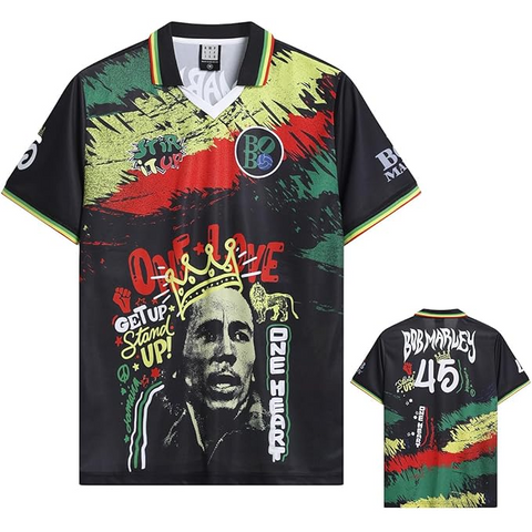 BOB MARLEY - ONE LOVE ROCK FC - (M) - FOOTBALL T-SHIRT