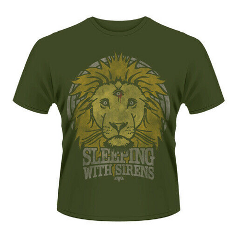 S L E E P I N G W I T H S I R E N - LION CREST - UNISEX - (L) - T-SHIRT