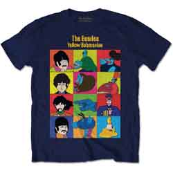 THE BEATLES - YELLOW SUBMARINE CHARACTERS - NAVY - (M) - TSHIRT