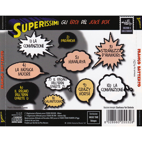 FRANCO BATTIATO - SUPERISSIMI: GLI EROI DEL JUKE BOX
