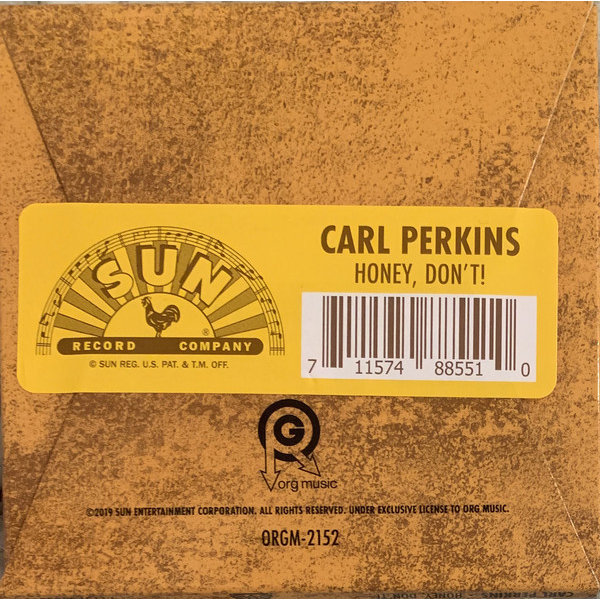 CARL PERKINS - HONEY DON'T (3'' - MINI VINILE)