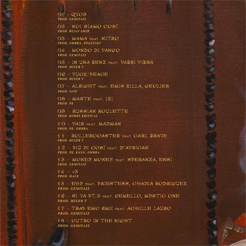 GEMITAIZ - QVC9 - QUELLO CHE VI CONSIGLIO (2LP - 2020)