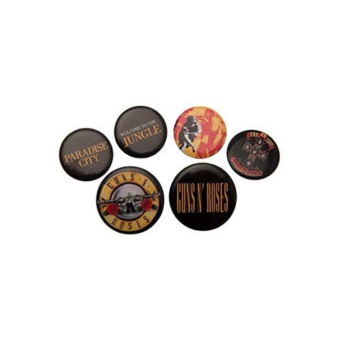 GUNS N' ROSES - LYRICS AND LOGOS - SPILLE / BADGE PACK