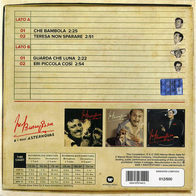 FRED BUSCAGLIONE - IO PIACCIO (10'' - RSD'20)