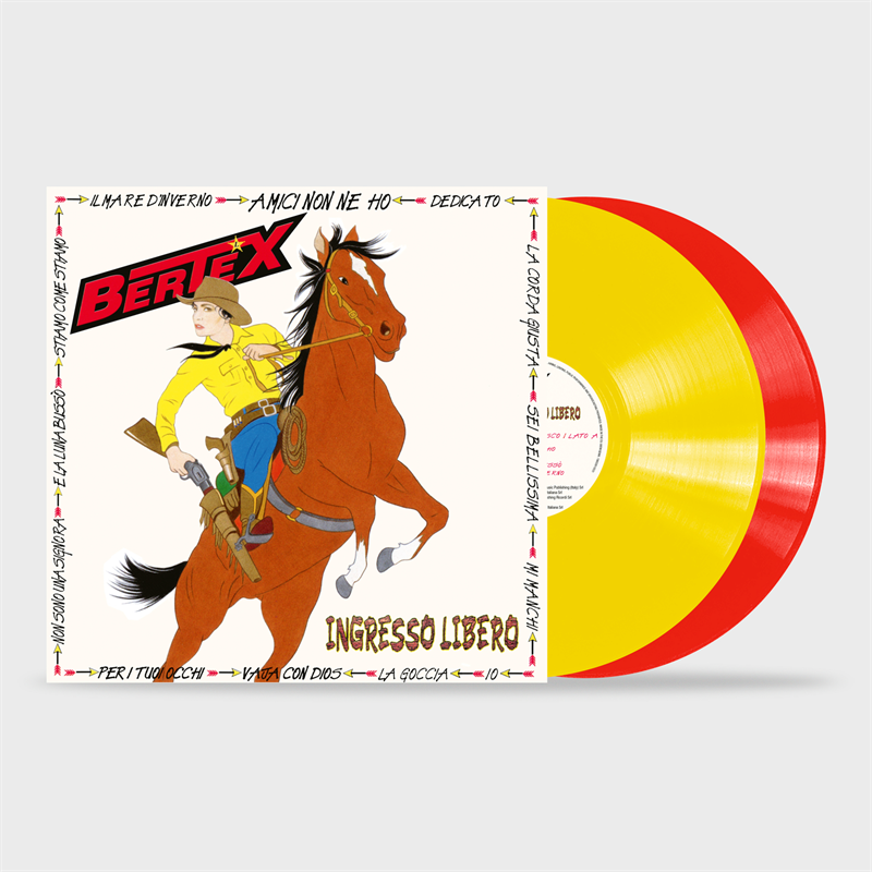 LOREDANA BERTE' - BERTEX: INGRESSO LIBERO (2LP - GIALLO&ROSSO | LIVE | REM24 - 1994)