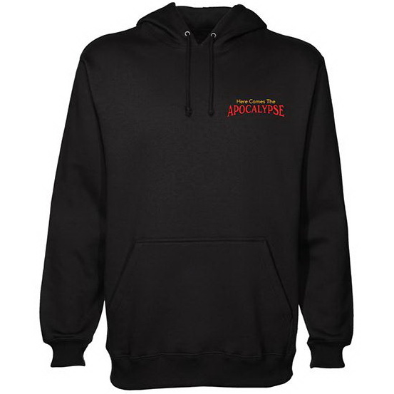 STEVEN RHODES - HERE COMES THE APOCALYPSE - NERO - M - FELPA CON CAPPUCCIO