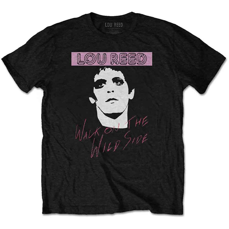 LOU REED - WALK ON THE WILD SIDE - NERO - (M) - TSHIRT