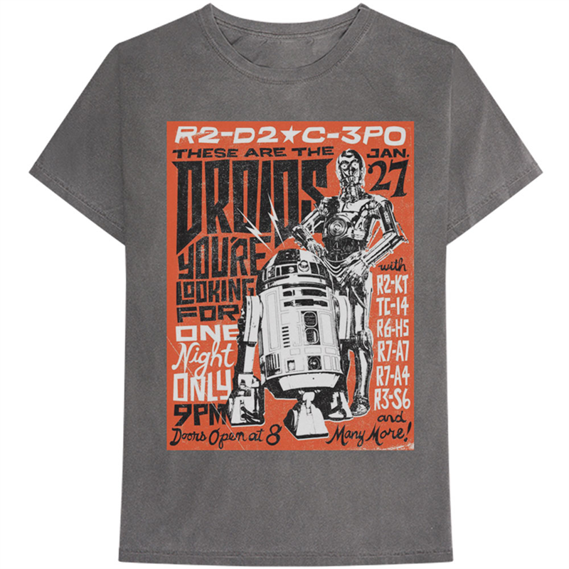 STAR WARS - DROIDS ROCK - UNISEX - (M) - T-SHIRT