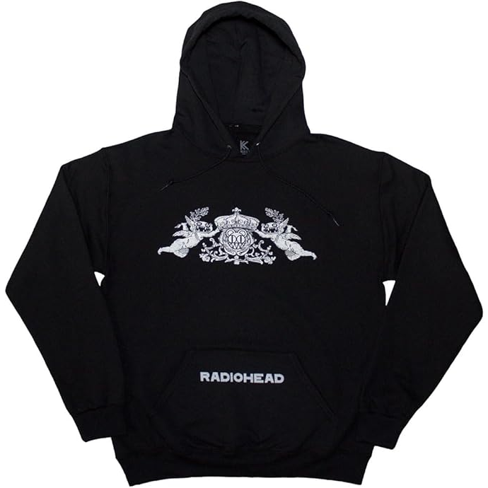 RADIOHEAD - BEARHEAD CREST - NERO - (M) - FELPA CON CAPPUCCIO | HOODIE