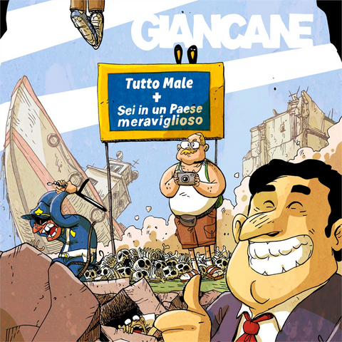 GIANCANE - TUTTO MALE + SEI IN UN PAESE MERAVIGLIOSO (2LP - COLOR | COPERTINA ZEROCALCARE - 2023)