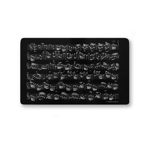 TAGLIERE - SPARTITO MUSICALE - TAGLIERE TRASPARENTE - NOTE MUSICALI - NERO