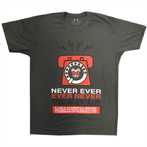 RADIOHEAD - NEVER PICK IT UP - Grigio - (L) - T-Shirt