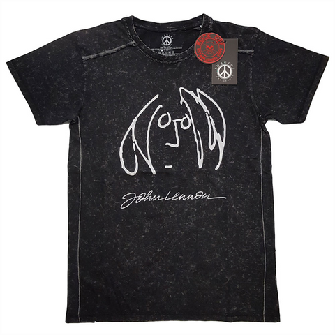 JOHN LENNON - SELF PORTRAIT SNOW WASH - NERO - M - T-SHIRT