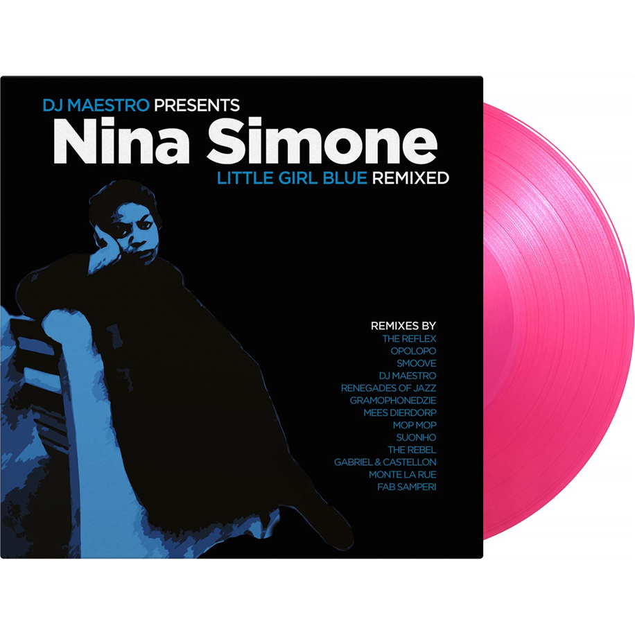 NINA SIMONE - DJ MAESTRO - LITTLE GIRL BLUE: REMIXED (2LP - PINK | 1000 COPIES LTD - 2015)