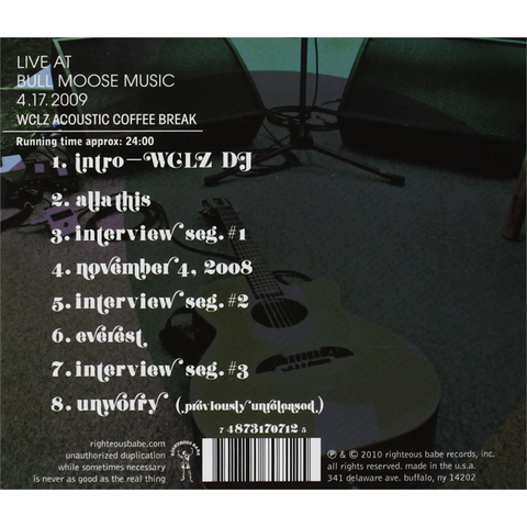 ANI DIFRANCO - LIVE AT BULL MOOSE ‘99 (2010 - MINI ALBUM)