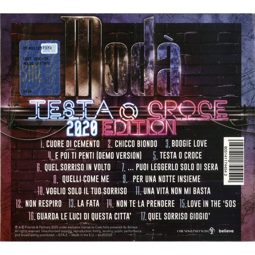 MODA' - TESTA O CROCE (2020 EDT + 4 BRANI INEDITI)