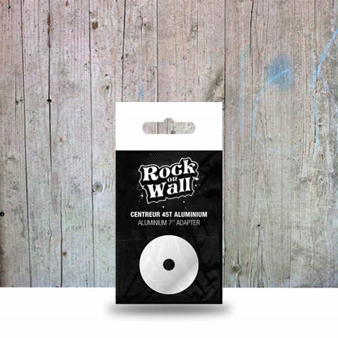 ROCK ON WALL - ACCESSORI VINILE - ADATTATORE 45 GIRI - ALLUMINIO