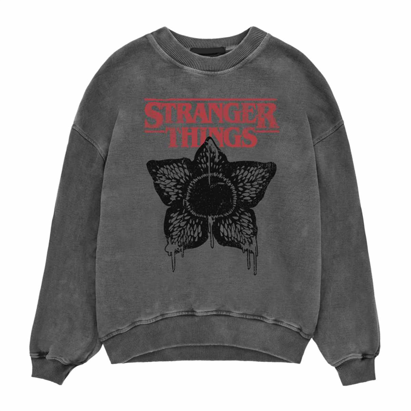 STRANGER THINGS - HORROR SILHOUETTE - UNISEX - M - FELPA GIROCOLLO