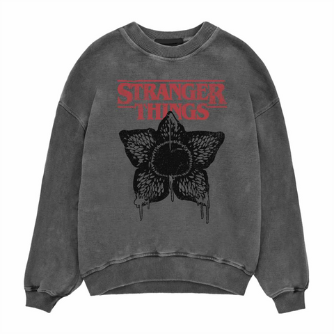 STRANGER THINGS - HORROR SILHOUETTE - UNISEX - M - FELPA GIROCOLLO