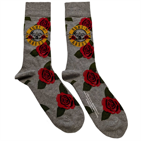 GUNS N' ROSES - LOGO/ROSE 40-45 - FONDO GRIGO