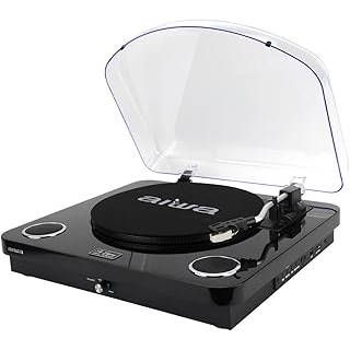 AIWA - AIWA GIRADISCHI COLORE NERO CON BLUETOOTH | GBTUR 120 BKMKII