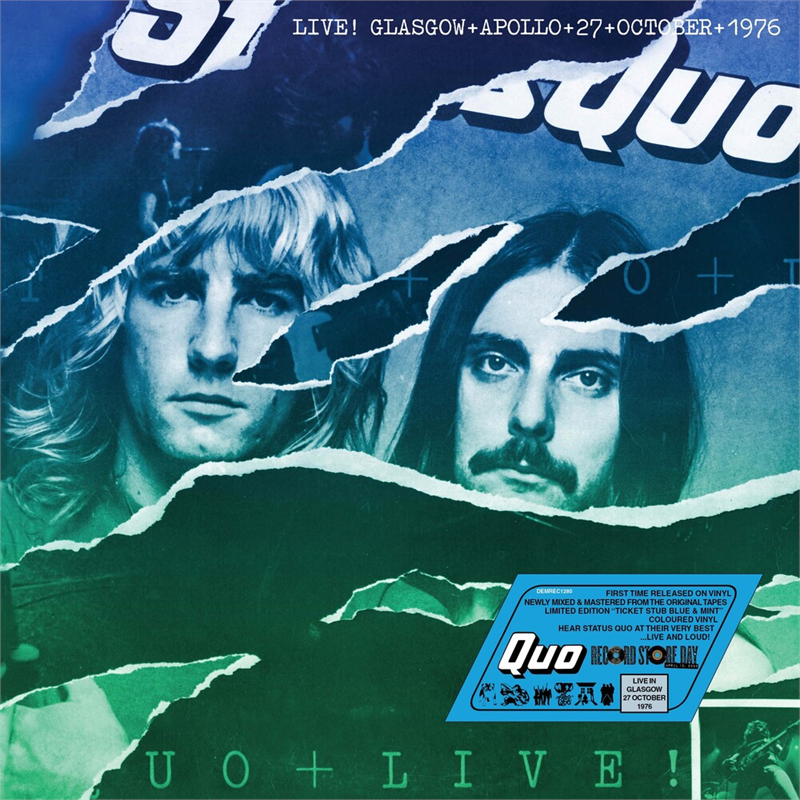 STATUS QUO - LIVE IN GLASGOW 27TH OCTOBER 1976 NIGHT 1 (LP - MINT GREEN - RSD'25)