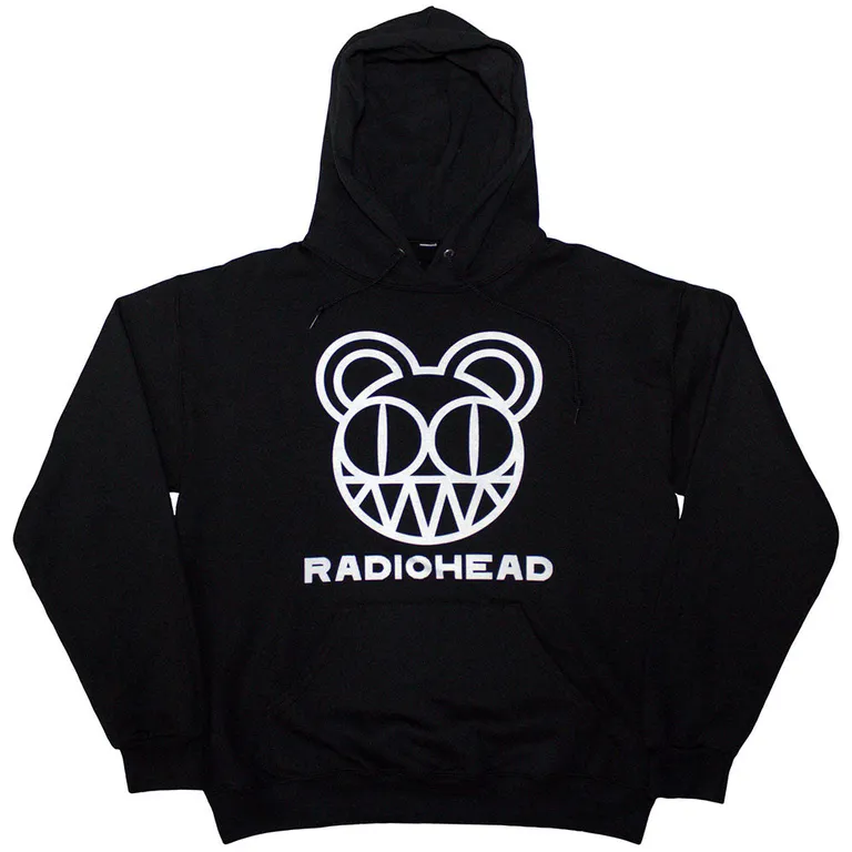 RADIOHEAD - BEARHEAD - NERO - (L) - FELPA CON CAPPUCCIO | HOODIE