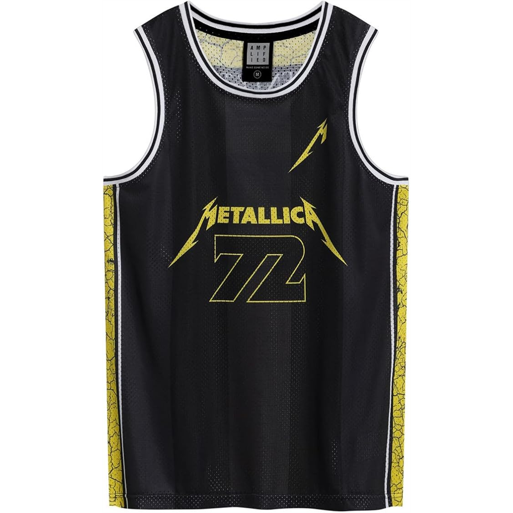 METALLICA - 72 - NERO - (M) - CANOTTIERA - BASKETBALL JERSEY
