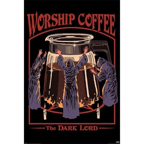 STEVEN RHODES - WORSHIP COFFEE - 942 - POSTER
